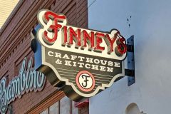 Finney's Crafthouse & Kitchen Illuminated Neon Blade Sign in San Luis Obispo, CA