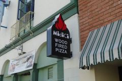 Midici Wood Fired Pizza Blade Sign, Ventura CA