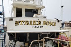 Strike Zone Custom Graphic Boat Lettering, Ojai, CA
