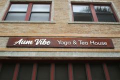 Aum Vibe Yoga and Tea House Dimensional Letter Sign, Ventura, CA