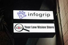 Infogrip Illuminated Lightbox Blade Sign, Ventura CA