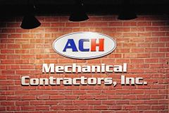 ACH Mechanical Contractors Inc Illuminated Sign, Ventura CA