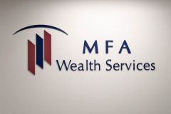 MFA Wealth Services Office Lobby Sign, Thousand Oaks CA