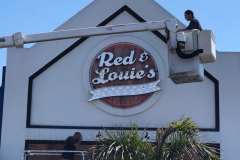 Red & Louie\'s Pizzeria LED Sign Repair by Dave\'s Signs, Hermosa Beach, CA
