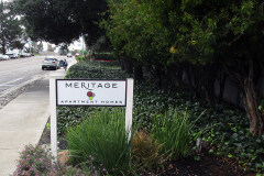 Meritage Apartments Post and Panel Sign