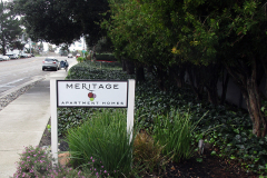 Meritage Apartments Post and Panel Sign