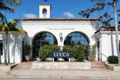 Lucca Antiques Post and Panel Monument Sign, Montecito, CA