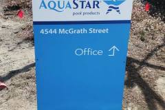 Aquastar Pool Products Monument Sign, Ventura, CA