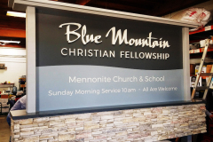 Blue Mountain Christian Fellowship Monument Sign