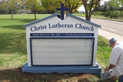 Christ Lutheran Church Monument Sign