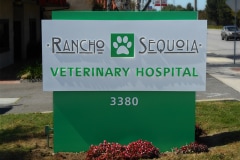 Rancho Sequoia Veterinary Hospital Monument Sign
