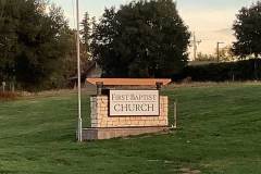 First Baptist Church of Solvang monument sign by Dave