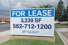 For Lease Monument Sign - For Office Building