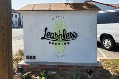 Leashless Brewing Monument Sign, Ventura, CA