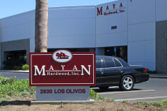 Mayan Hardwoods, Inc. Monument Sign