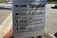 7402 Hollister Avenue Multi-Tenant Directory Wayfinding Sign by Dave's Signs.