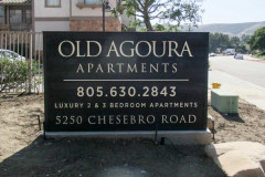 Old Agoura Apartments Monument Sign in Agoura Hills, CA