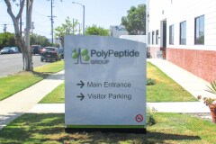Poly Peptide Group Monument Sign in Goleta, CA