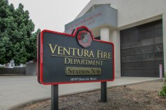 Ventura Fire Department Monument Sign Post and Panel in Ventura, CA