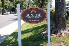 Sunrise Senior Living Post and Panel Monument Sign, Ventura, CA
