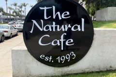 The Natural Cafe monument sign by Dave