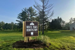 White Pines Dentistry Monument Sign, Freeville, NY