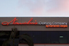 Neon Sign Fernando Vargas Clohting Company Neon Sign in Camarillo, CA