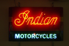 Indian Motorcycles Interior Neon Sign
