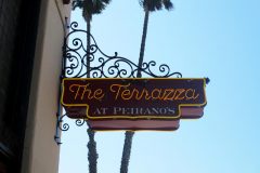 The Terrazza at Peirano's Neon Sign - Installed, Ventura, CA