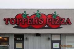 Toppers Pizza Neon Sign, Ventura, CA