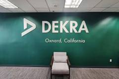 Dekra Office Lobby Sign, Oxnard, CA