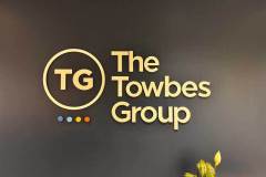 The Towbes Group Office Lobby Sign,Goleta, CA