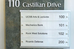 150 Castilian Drive Office Sign, Goleta, CA