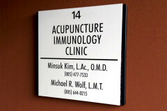 Accupuncture Outdoor Office Sign
