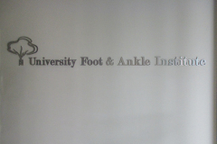 University Foot & Ankle Institute Indoor Office Sign