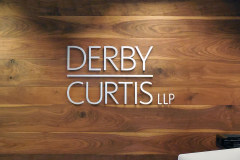 Derby Curtis LLP Office Sign