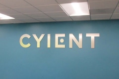 CYIENT Office Lobby Sign