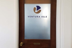 Ventura Isle Marina Interior Office Door Sign, Ventura, CA