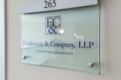 Feddersen & Company, LLP Wall Plaque ADA Sign, Agoura, CA
