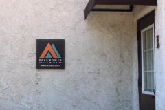 Peak Power Yoga & Wellness Dimensional Letter Sign Ojai, CA