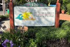 Dr. Yvonne Rochon Pediatric Dentistry Post and Panel Monument Sign, Santa Barbara, CA