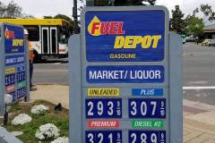 Fuel Depot Gas Station & Market/Liquor Monument Sign