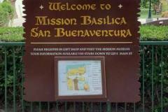 Mission Basilica San Buenaventura Post and Panel Monument Sign, Ventura, CA