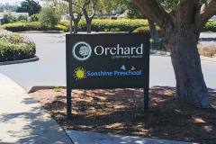 Orchard Community Church Campus Post and Panel Monument Sign, Ventura, CA