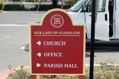 Our Lady of Guadalupe Post and Panel Monument Sign, Oxnard, CA