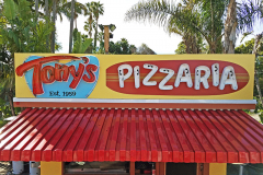 Tony's Pizzaria Custom Neon Sign