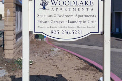 Woodlake Apartments Post & Panel Monument Sign