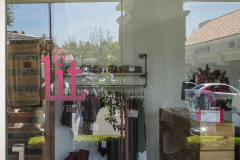 Lit Yoga / Barre Custom Graphic Door Sign in Calabasas, CA