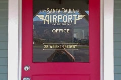 Santa Paula Airport Custom Graphic Vinyl Sign in Santa Paula, CA