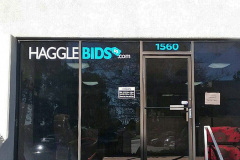 HaggleBids.com Custom Graphic Window Sign